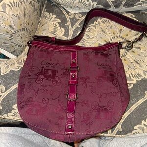Vintage Coach Bag with Coach Horse & Carriage logo